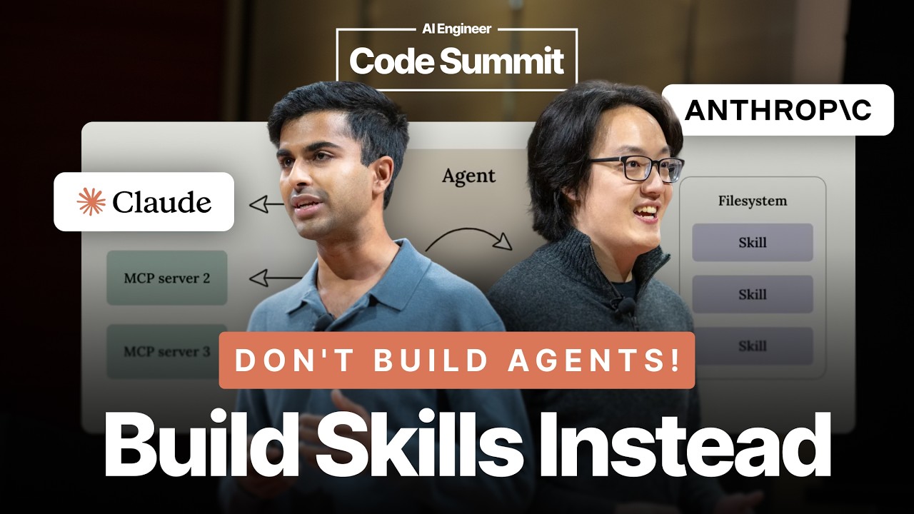 Don't build agents, build skills instead